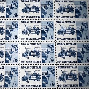 MNH 1970 Woman Suffrage Sheet of 50 6 Cent  Stamps Scott #1406